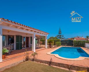 Exterior view of House or chalet for sale in Sant Lluís  with Air Conditioner, Heating and Private garden