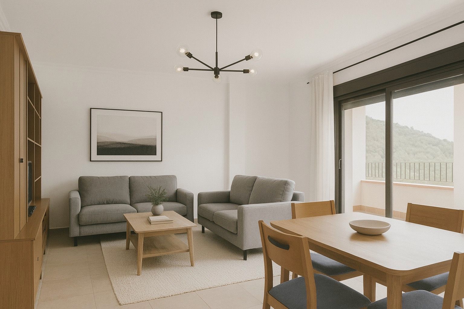 Living room of Flat for sale in Güéjar Sierra  with Terrace and Storage room