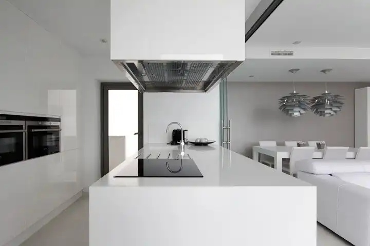 Cocina de Casa o chalet de alquiler en Altea con Aire acondicionado, Jardín privado y Terraza