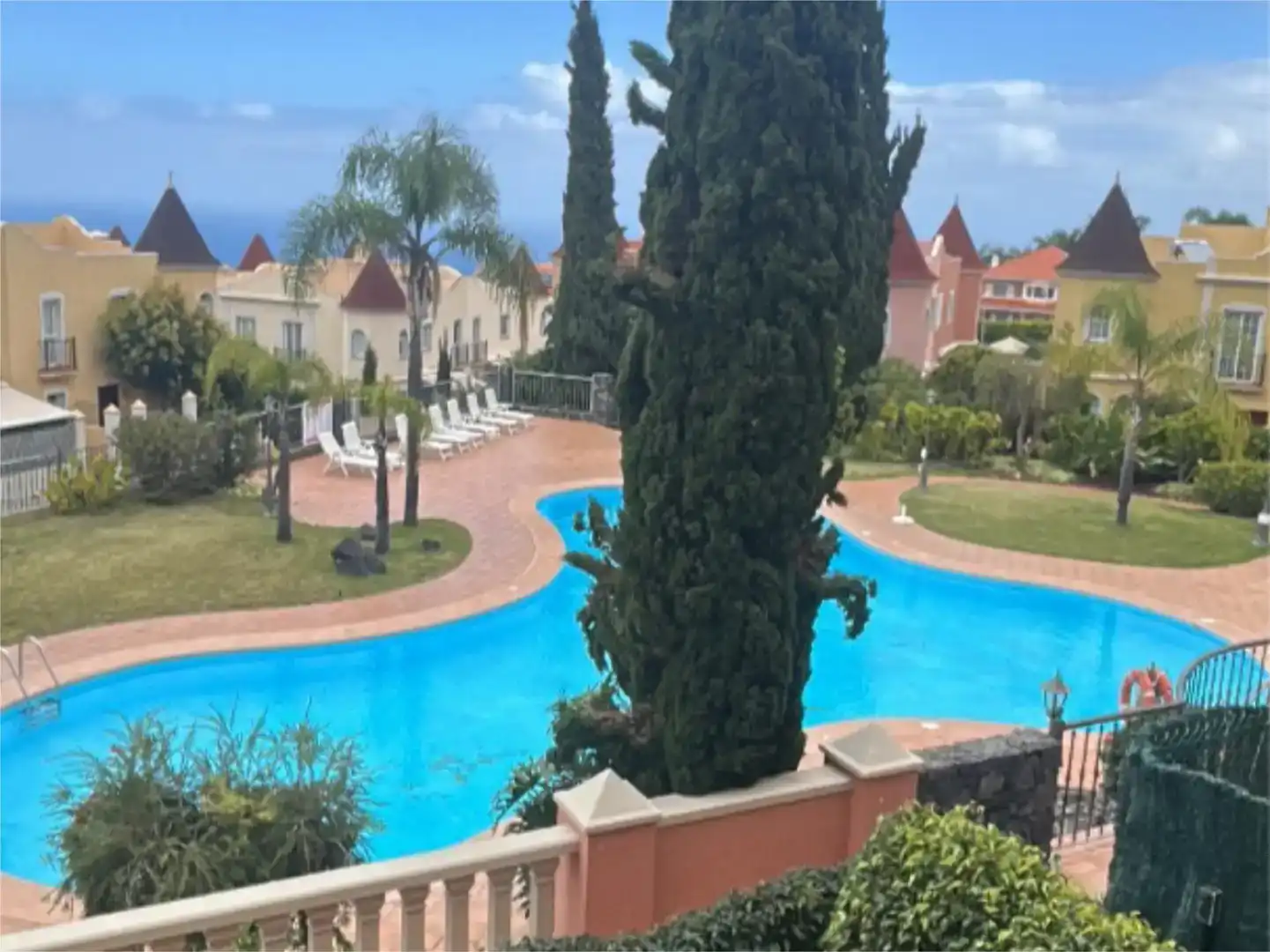 Außenansicht von Wohnung zur Miete in Santa Úrsula mit Schwimmbad, Möbliert und Balkon