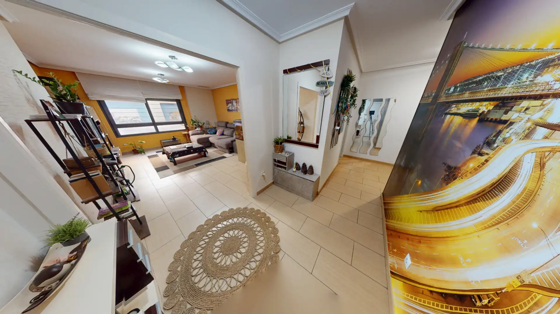 Wohnzimmer von Wohnung zum Verkauf in Alicante / Alacant mit Klimaanlage, Heizung und Parkett