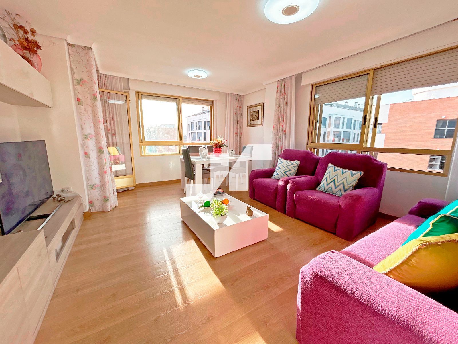 Living room of Flat for sale in Vila-real  with Air Conditioner and Terrace