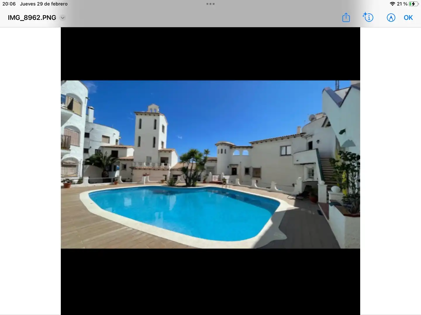 Piscina de Pis de lloguer en Sitges amb Calefacció, Terrassa i Piscina