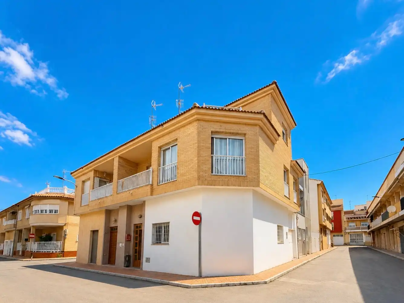 Exterior view of Houses for sale in San Pedro del Pinatar  with Air Conditioner, Heating and Private garden
