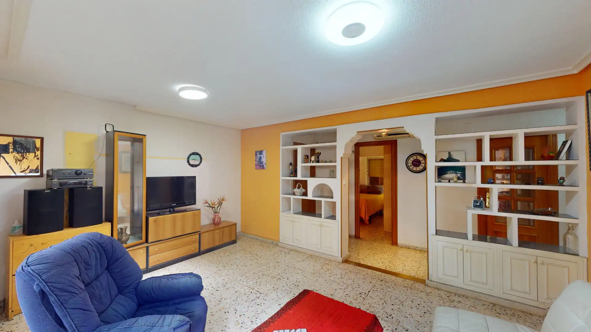 Sala de estar de Piso en venta en Alicante / Alacant con Amueblado