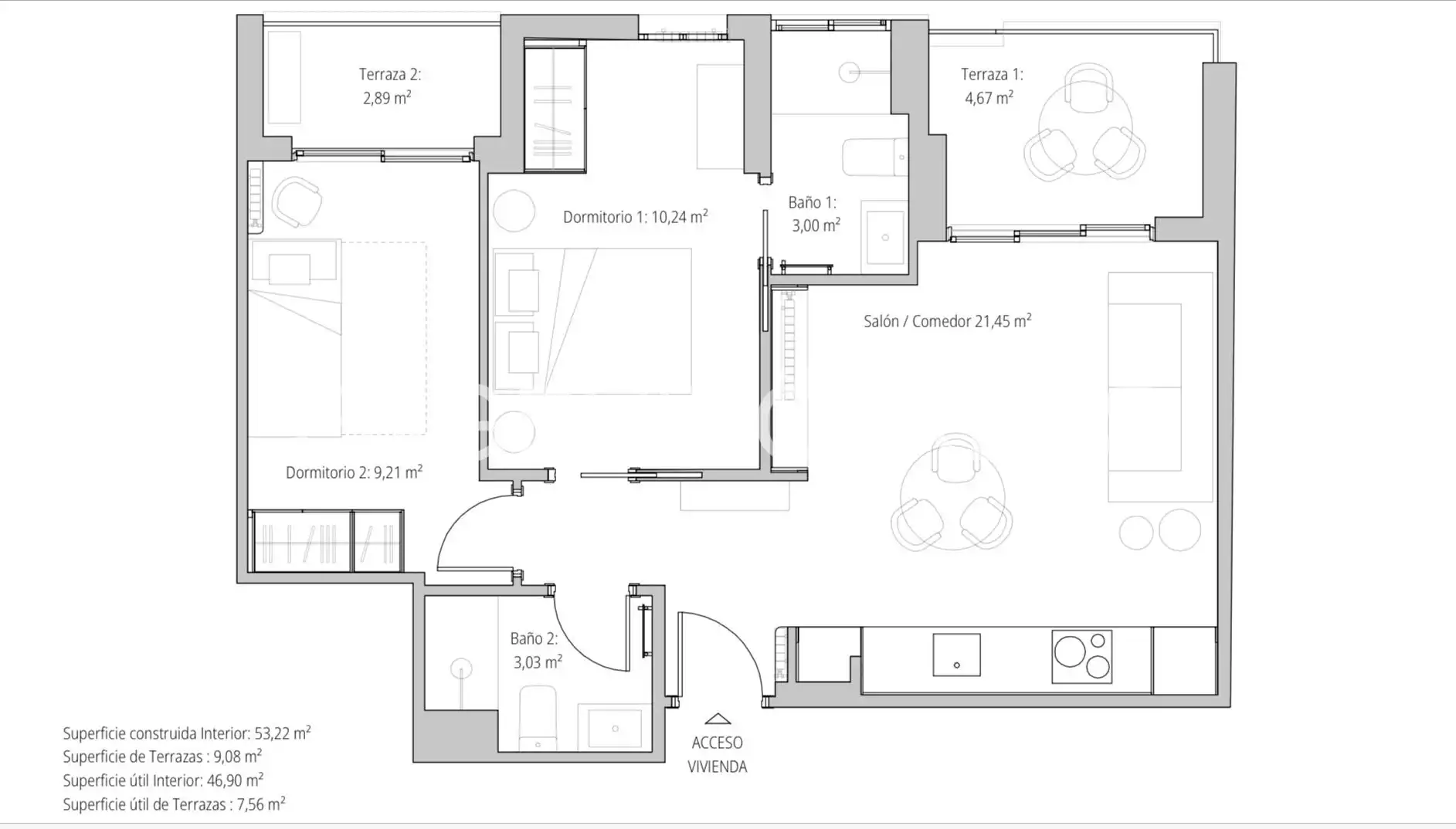 Piso en venta en Madrid con Aire acondicionado, Calefacción y Amueblado