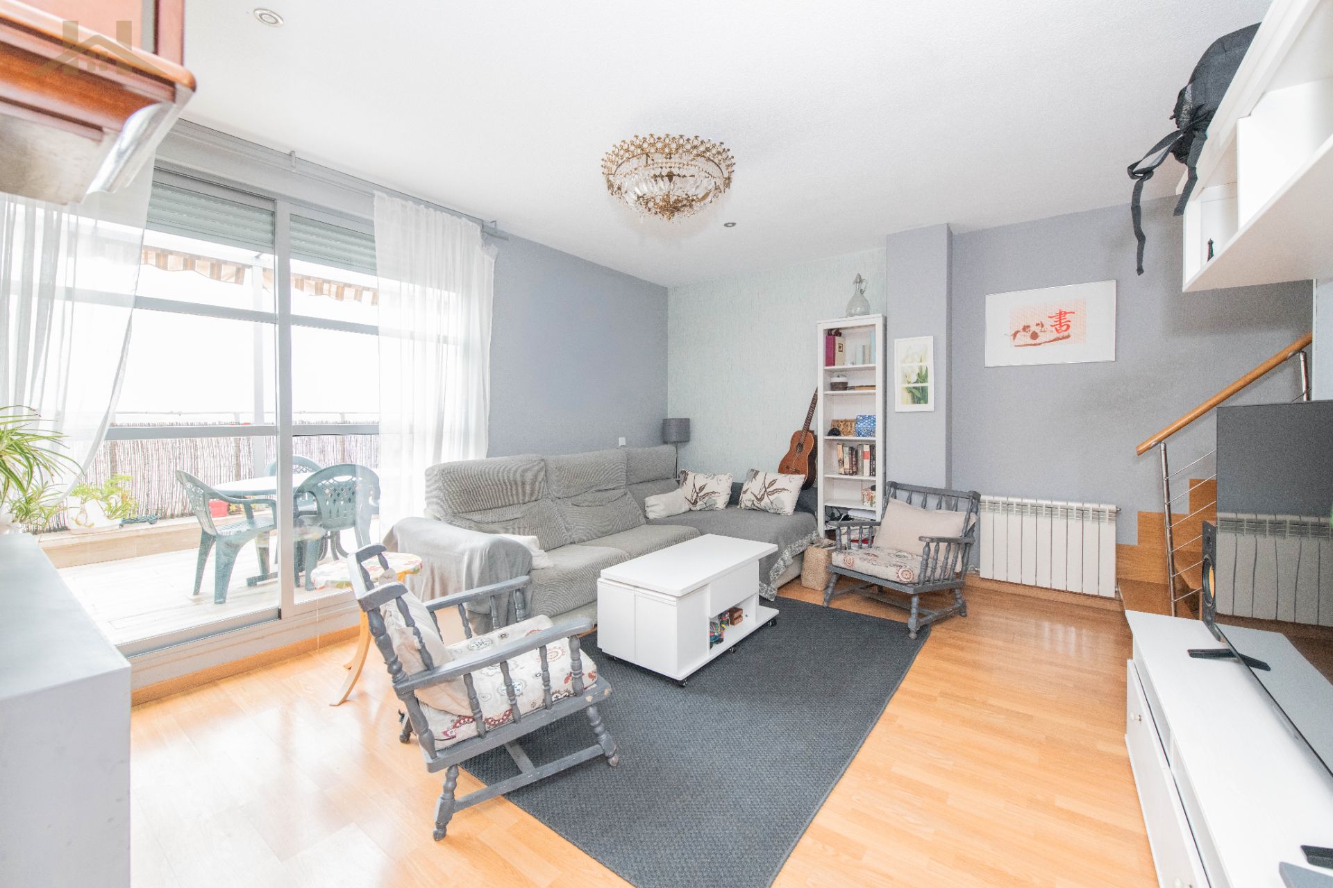 Sala d'estar de Àtic en venda en Rivas-Vaciamadrid amb Aire condicionat, Calefacció i Terrassa