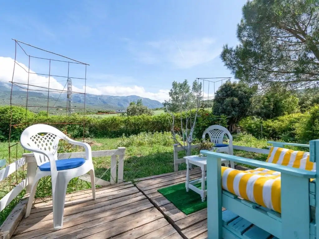 Terrassa de Finca rústica en venda en Villanueva del Trabuco amb Aire condicionat, Jardí privat i Terrassa
