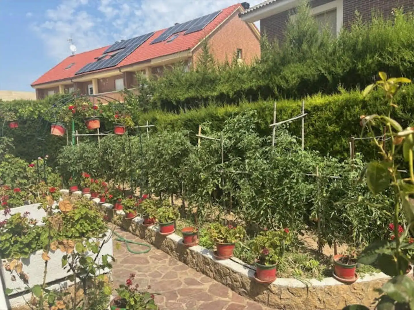 Jardí de Casa adosada en venda en Zaragoza amb Terrassa i Traster