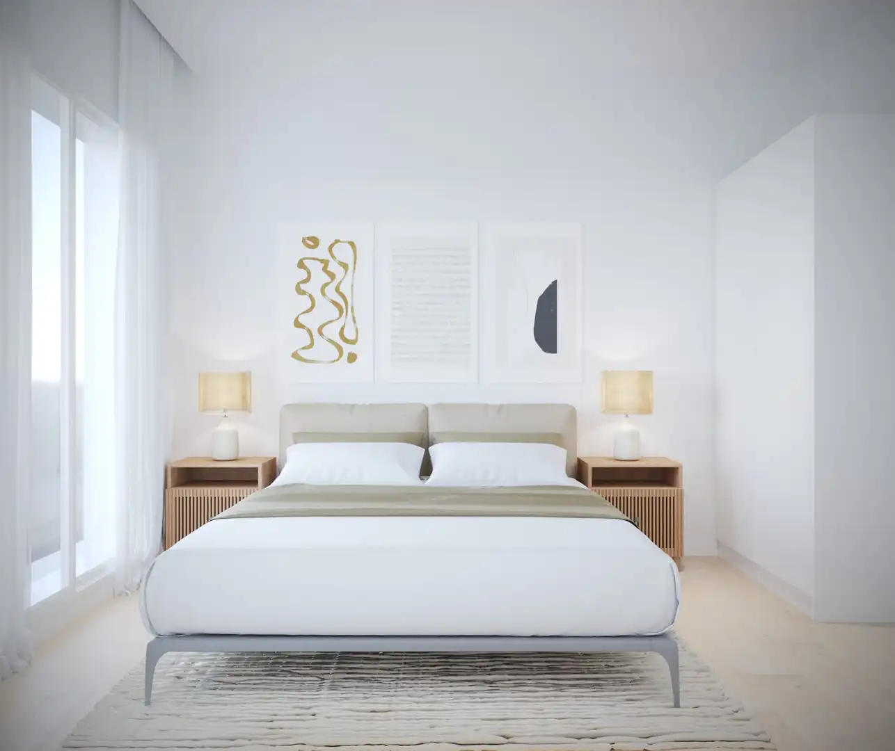 Schlafzimmer von Wohnung zum Verkauf in Santa Pola mit Klimaanlage