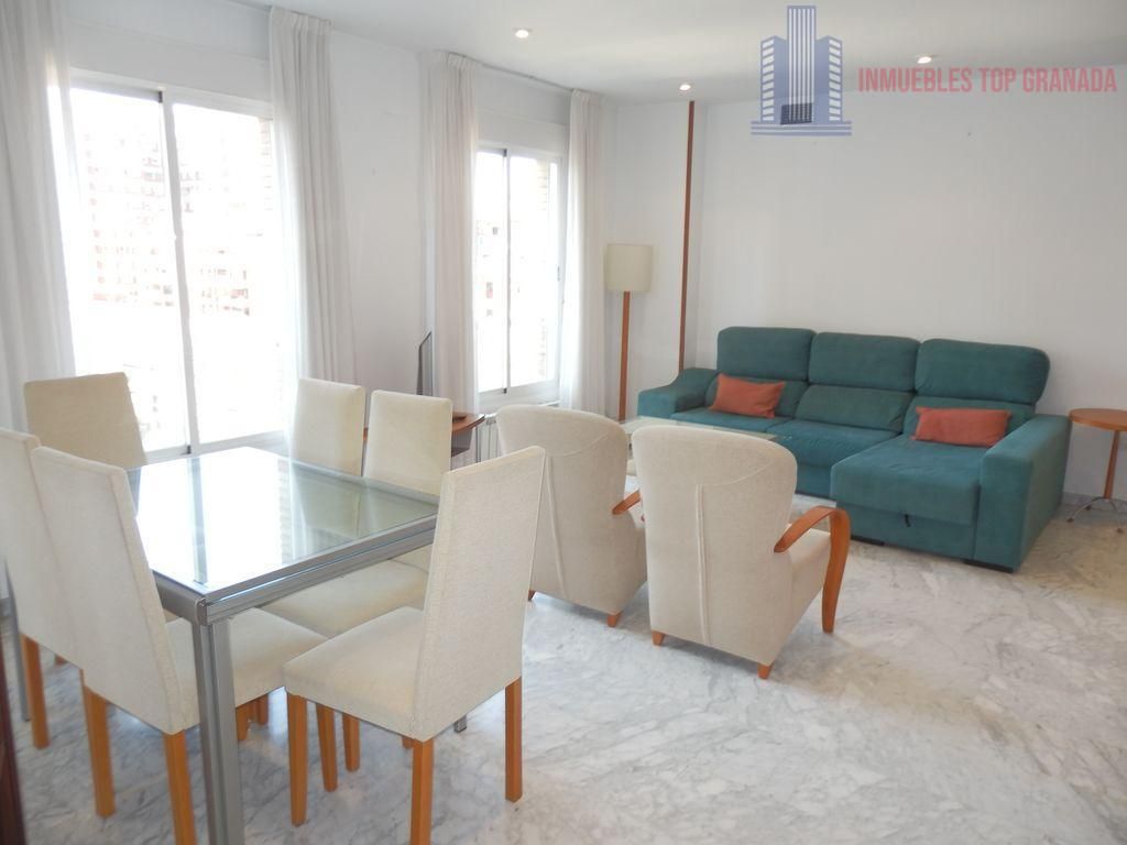 Living room of Flat to rent in  Granada Capital  with Air Conditioner, Heating and Terrace