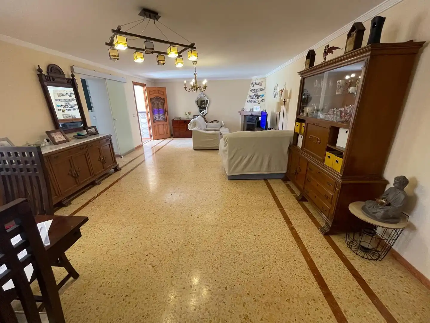 Living room of Houses for sale in Calpe / Calp  with Air Conditioner, Private garden and Terrace