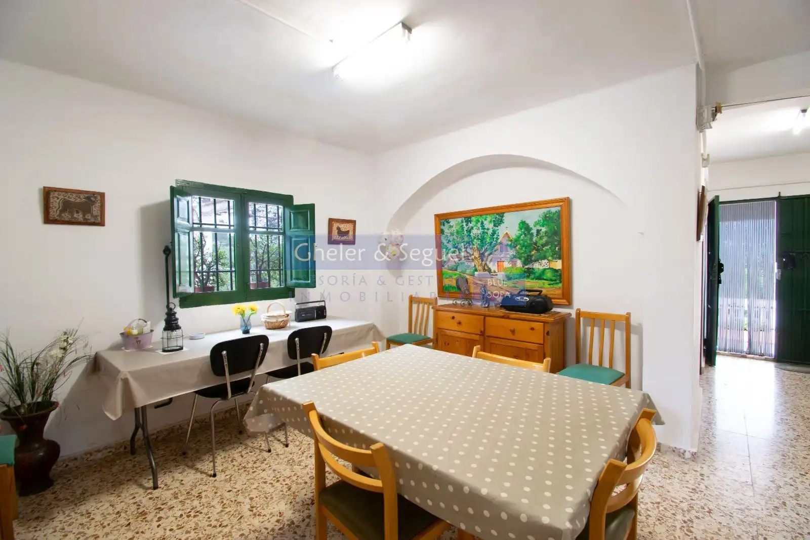 Comedor de Finca rústica en venta en Alfara de la Baronia con Calefacción y Terraza