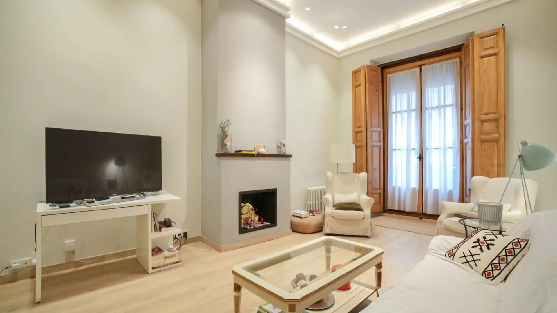 Wohnzimmer von Wohnung zum Verkauf in  Madrid Capital mit Klimaanlage, Heizung und Terrasse