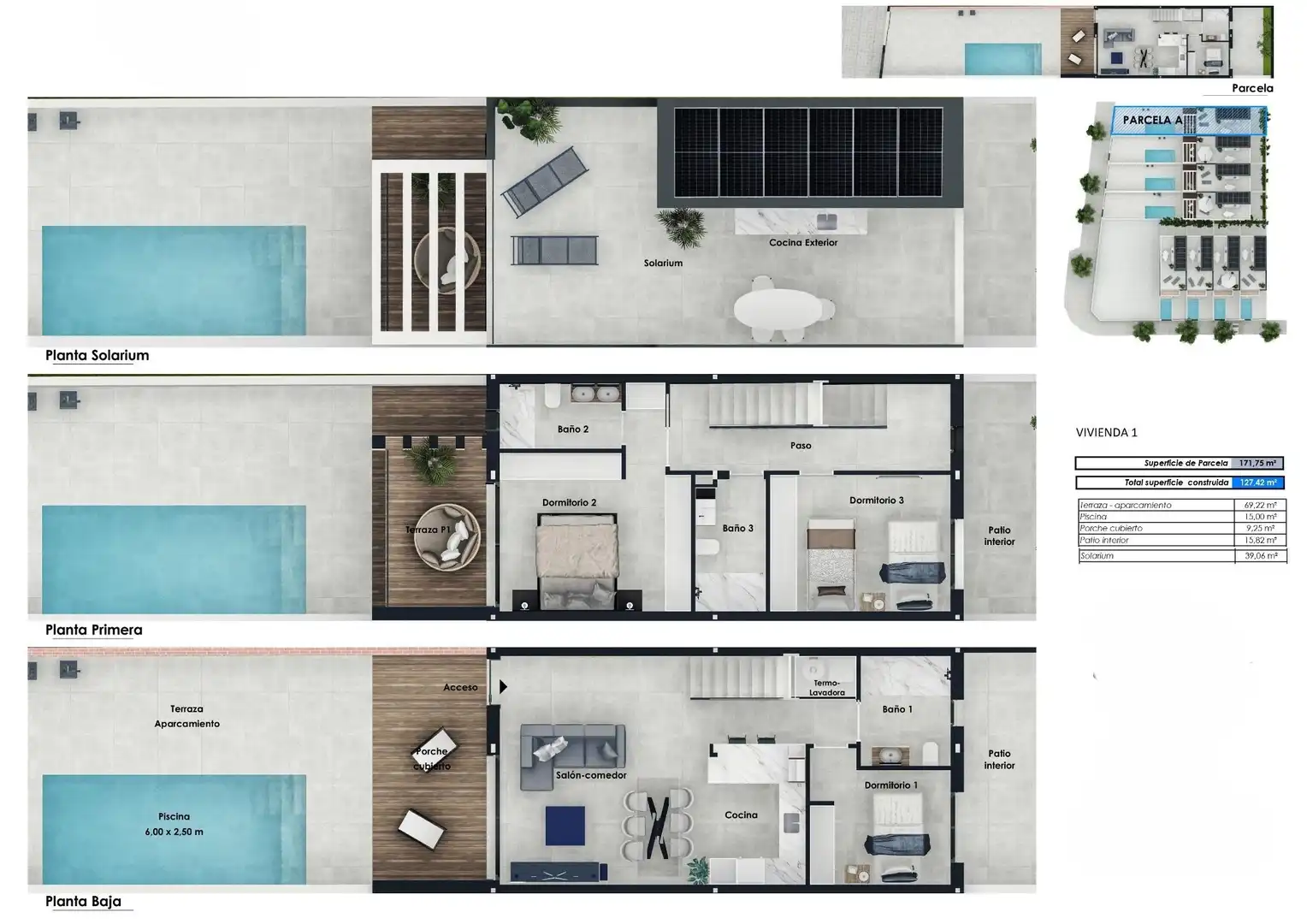 Casa a schiera con terrazza in vendita a Pilar de la Horadada ciudad, imagen 15