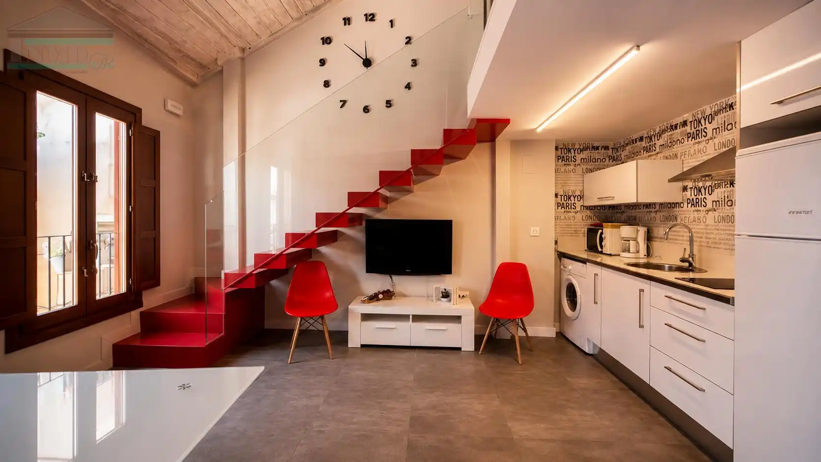 Living room of Duplexes for rent in Granada  with Air Conditioner, Furnished and Washing machine