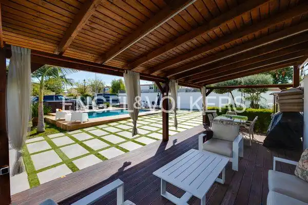 Terraza de Finca rústica en venta en Torrevieja con Aire acondicionado, Calefacción y Jardín privado