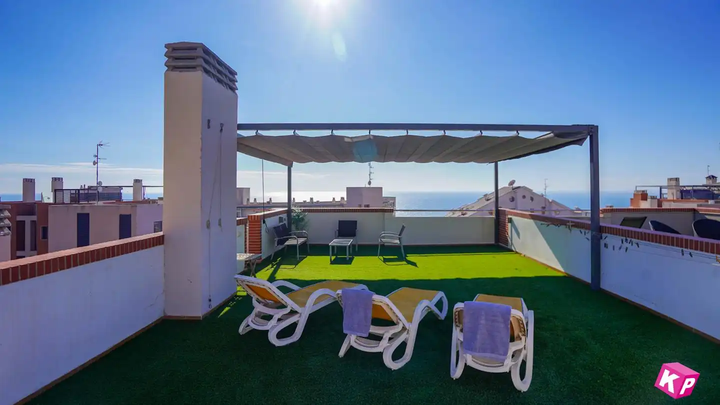 Terrasse von Wohnung zum Verkauf in Santa Pola mit Klimaanlage, Heizung und Terrasse