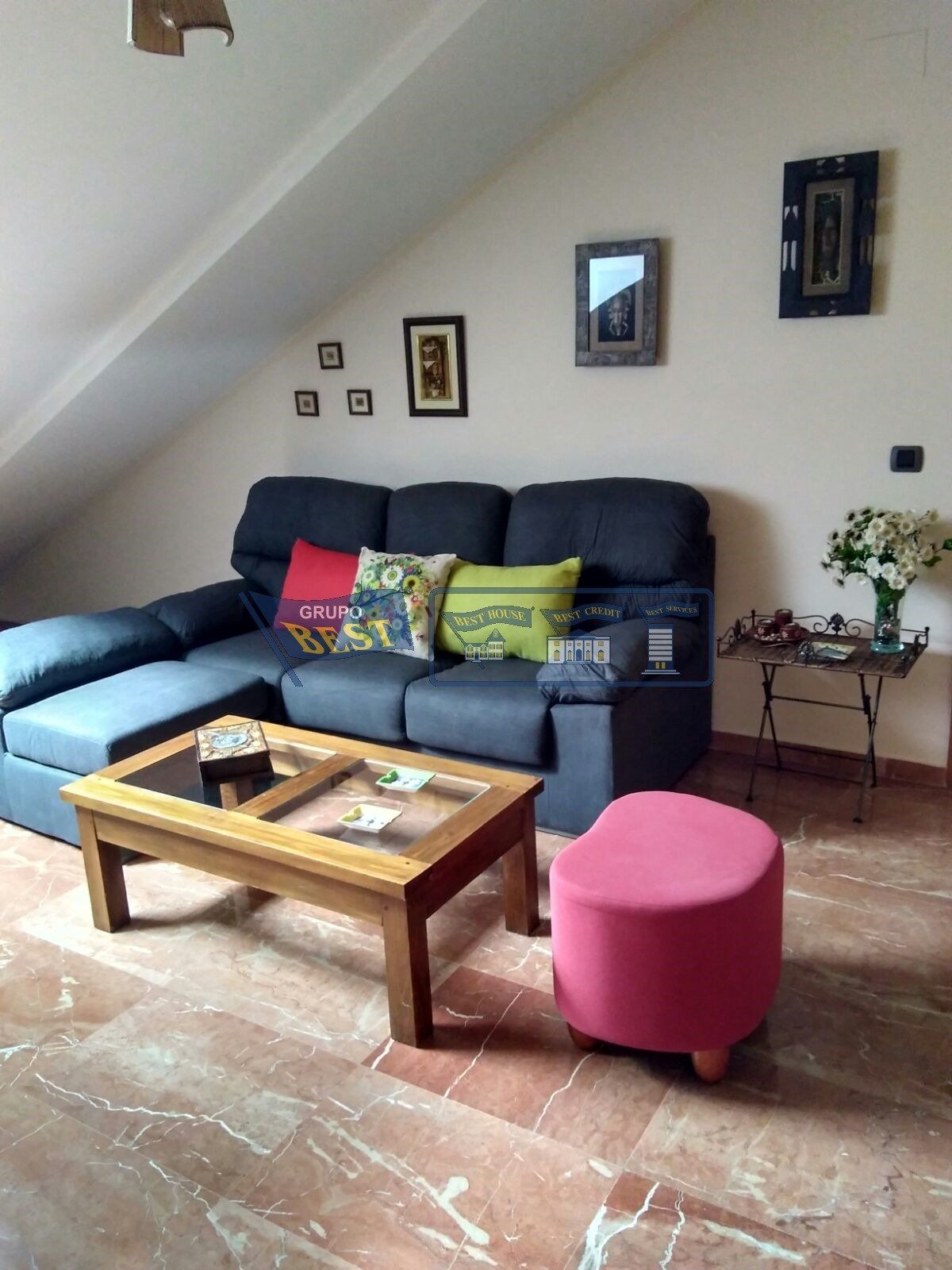 Sala d'estar de Apartament en venda en San Andrés del Rabanedo amb Calefacció