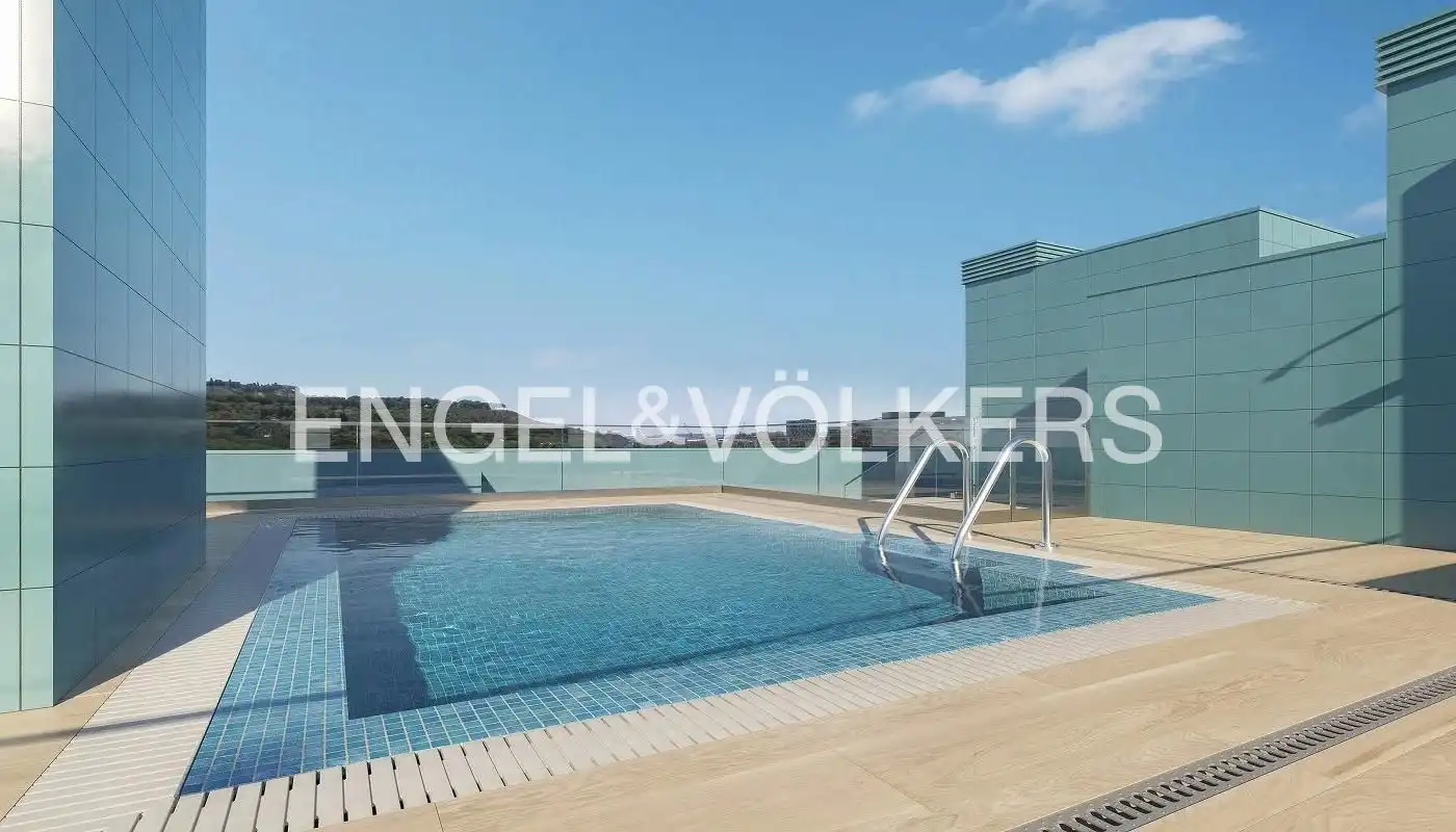 Piscina de Pis de lloguer en Barcelona amb Aire condicionat, Calefacció i Parquet