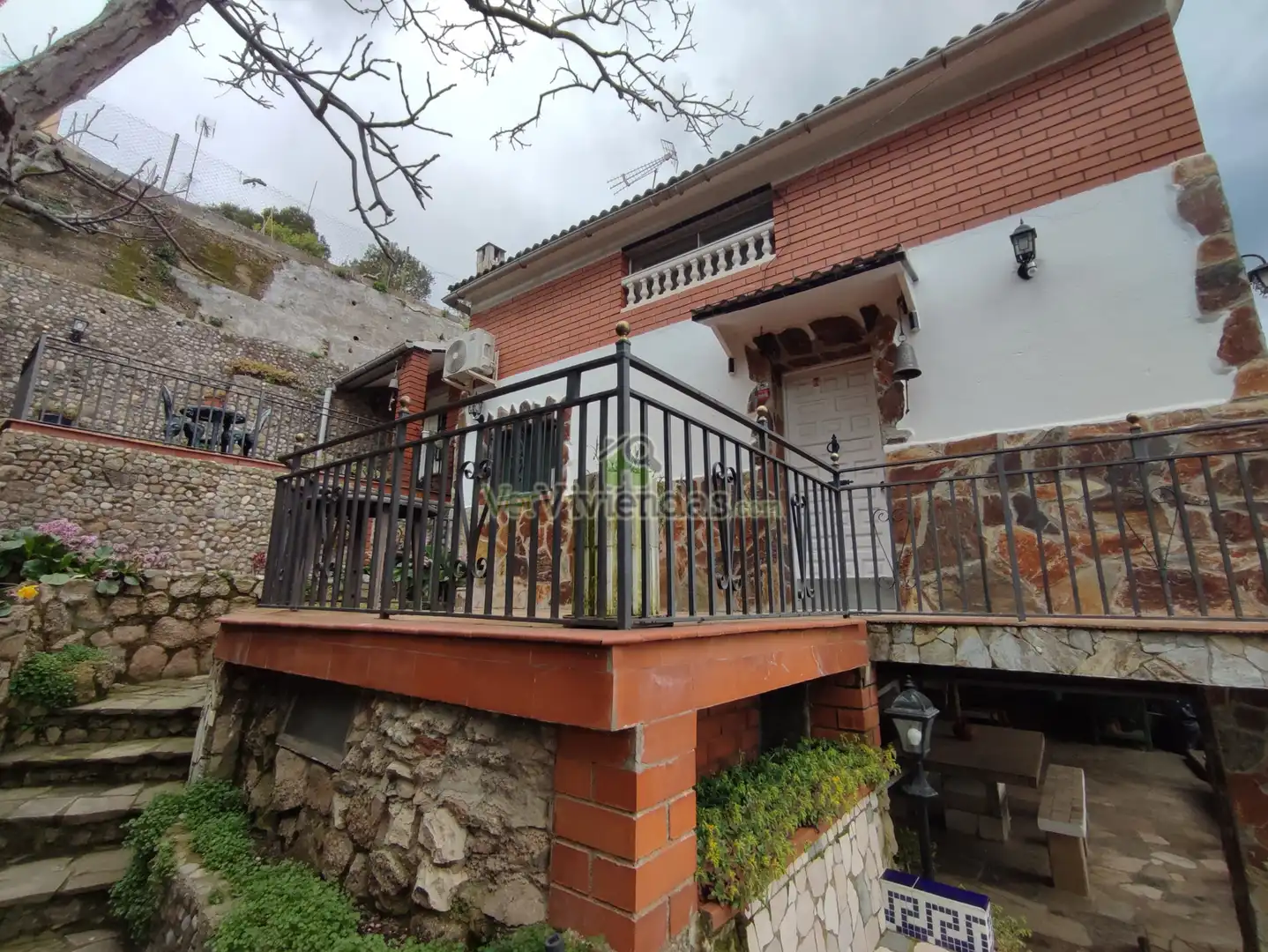 Vista exterior de Casa o xalet en venda en Vacarisses amb Calefacció, Jardí privat i Terrassa