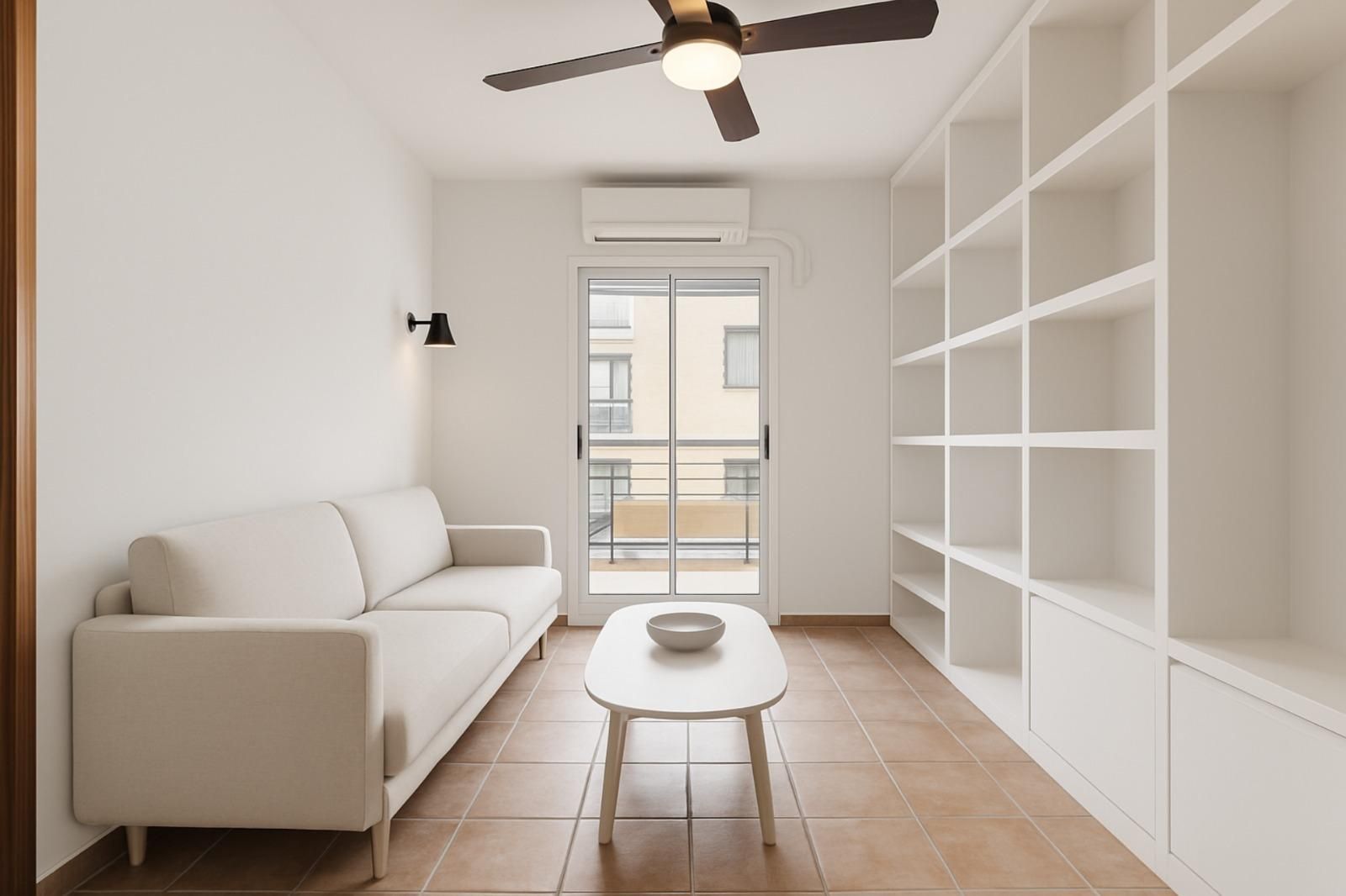 Sala d'estar de Pis en venda en  Madrid Capital amb Aire condicionat, Calefacció i Terrassa