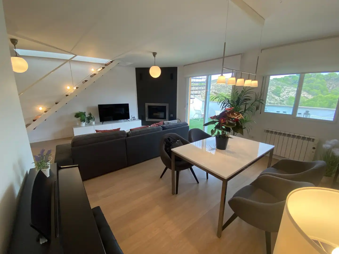 Wohnzimmer von Dachboden zum Verkauf in Molina de Segura mit Klimaanlage, Heizung und Terrasse