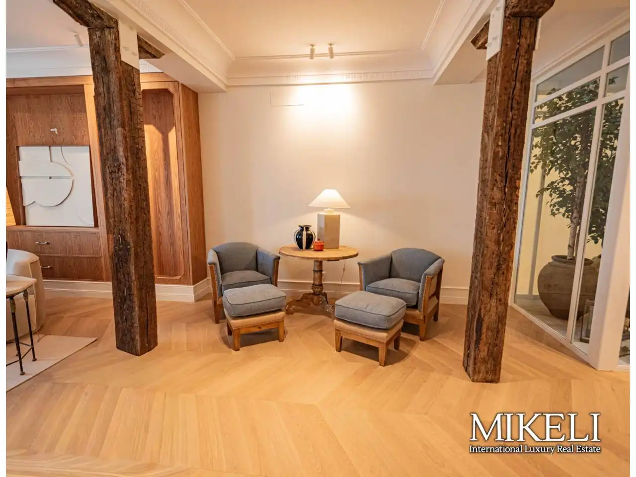 Wohnzimmer von Wohnung zur Miete in Santander mit Heizung, Möbliert und Balkon