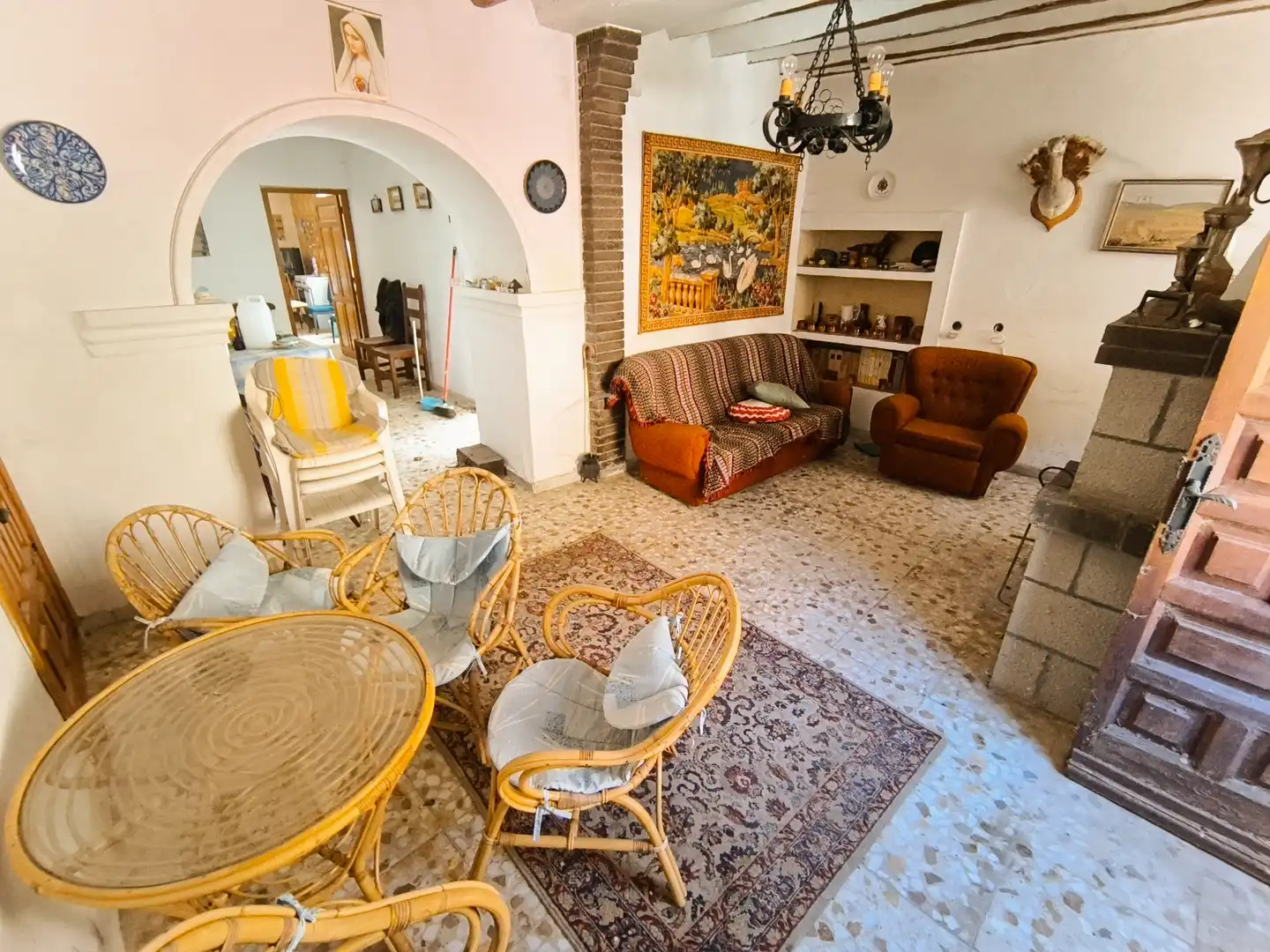 Sala de estar de Casa o chalet en venta en Villamartín de Campos con Calefacción, Jardín privado y Trastero