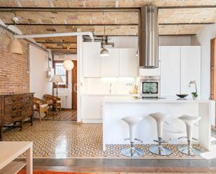 Kitchen of Apartment to rent in  Barcelona Capital  with Air Conditioner, Terrace and Balcony