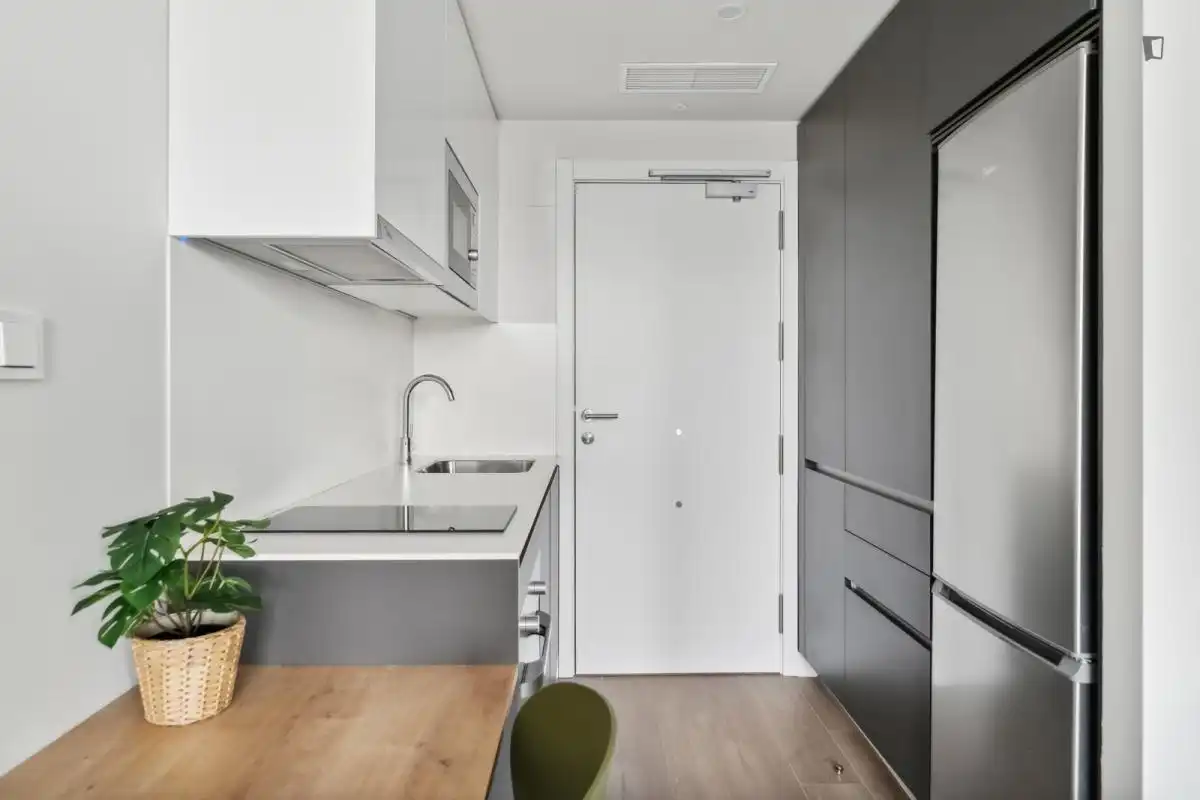 Cocina de Piso de alquiler en Madrid con Aire acondicionado, Amueblado y Internet
