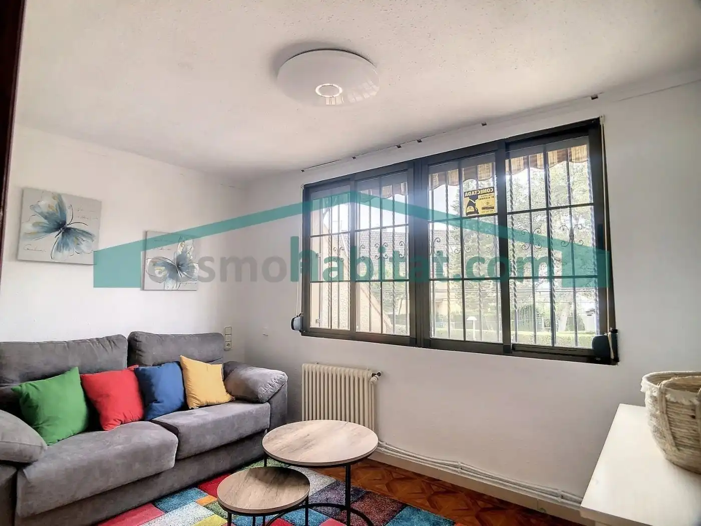 Sala d'estar de Casa adosada de lloguer en La Cañada