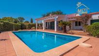 Garden of House or chalet for sale in Sant Lluís  with Air Conditioner, Terrace and Swimming Pool