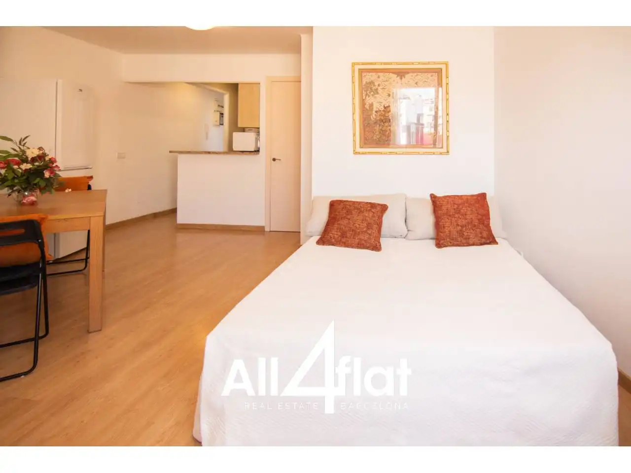 Dormitori de Àtic de lloguer en Barcelona amb Aire condicionat, Parquet i Terrassa