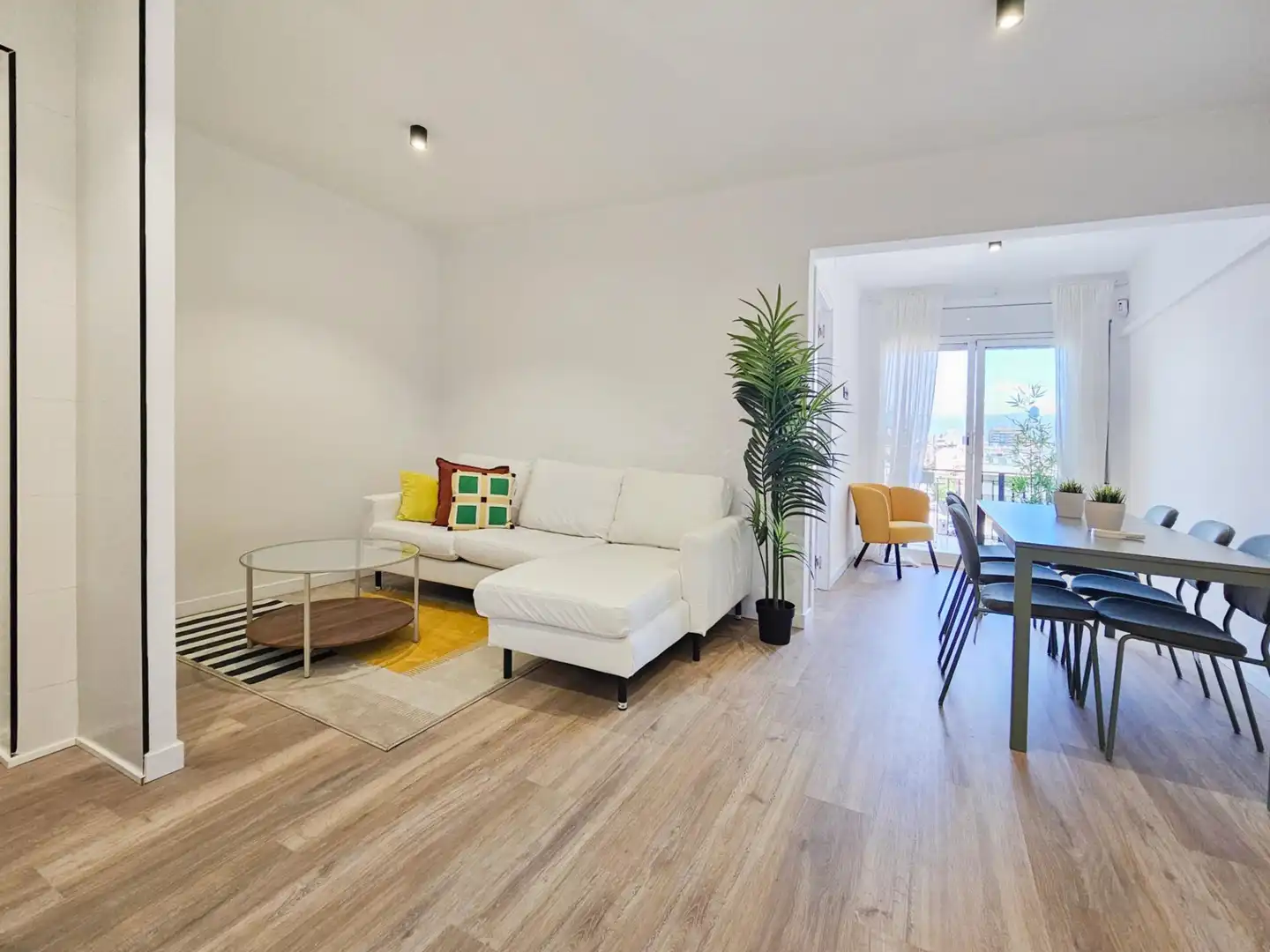 Sala de estar de Piso en venta en Granollers con Parquet y Balcón