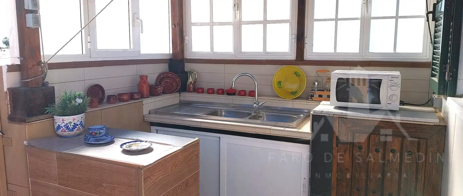 Cocina de Apartamento en venta en Chipiona con Terraza