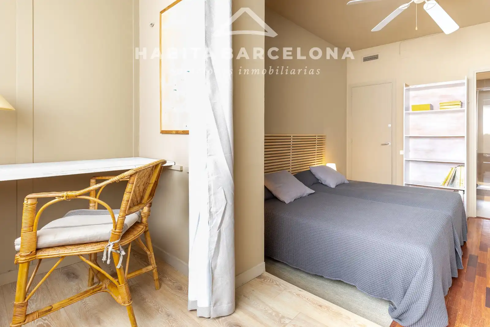 Habitación de Piso de alquiler en Barcelona con Aire acondicionado, Calefacción y Parquet