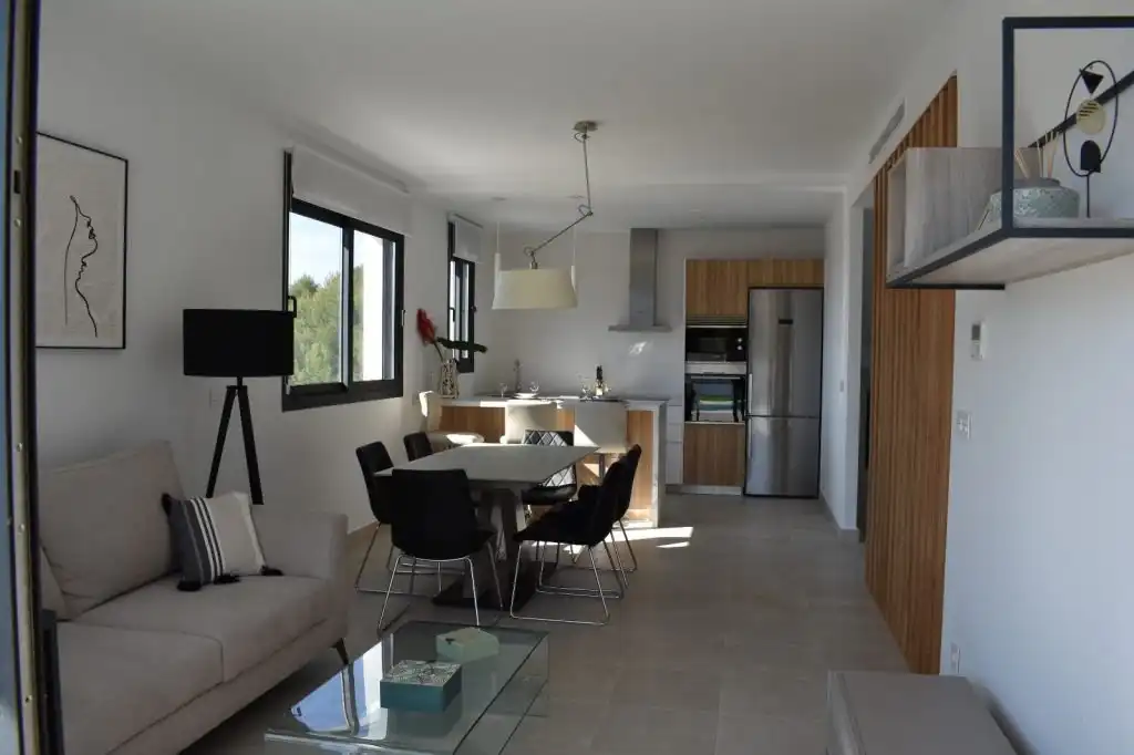 Sala de estar de Casa o chalet en venta en La Nucia con Aire acondicionado, Calefacción y Jardín privado