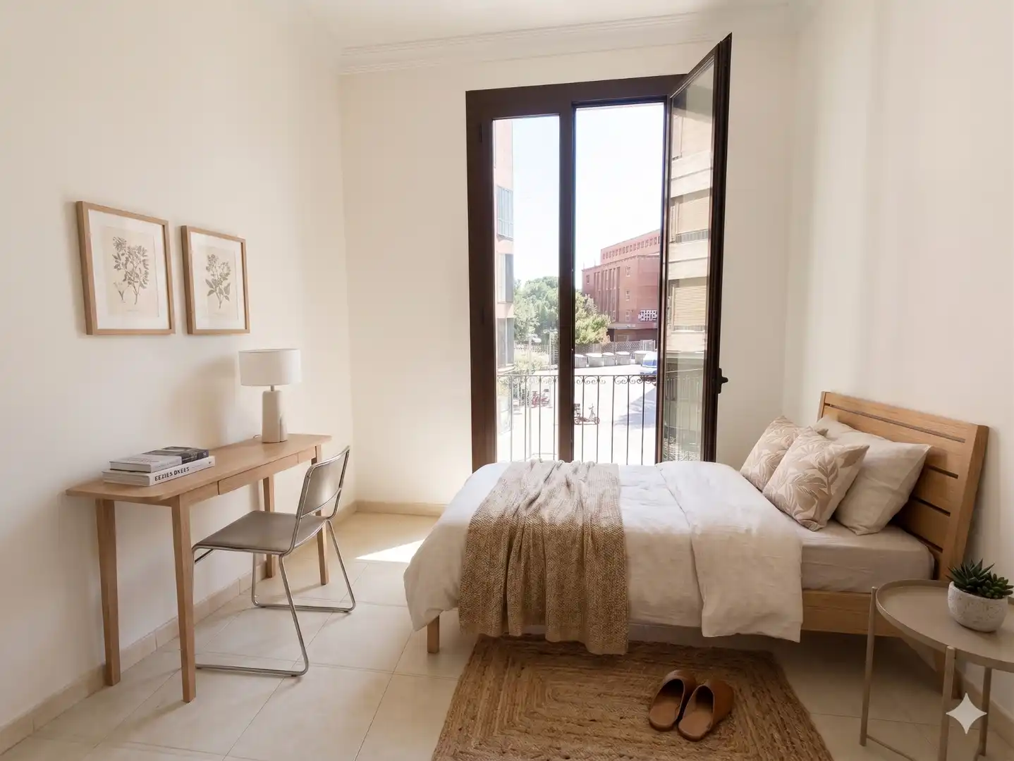 Bedroom of Flat for sale in Barcelona  with Parquet flooring, Terrace and Balcony