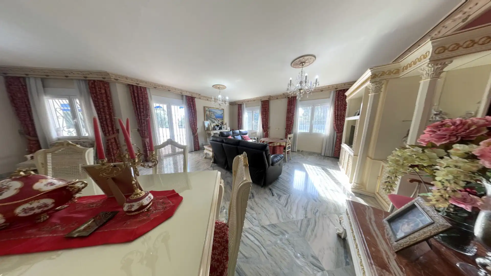 Dining room of Houses for sale in San Vicente del Raspeig / Sant Vicent del Raspeig  with Air Conditioner, Heating and Private garden