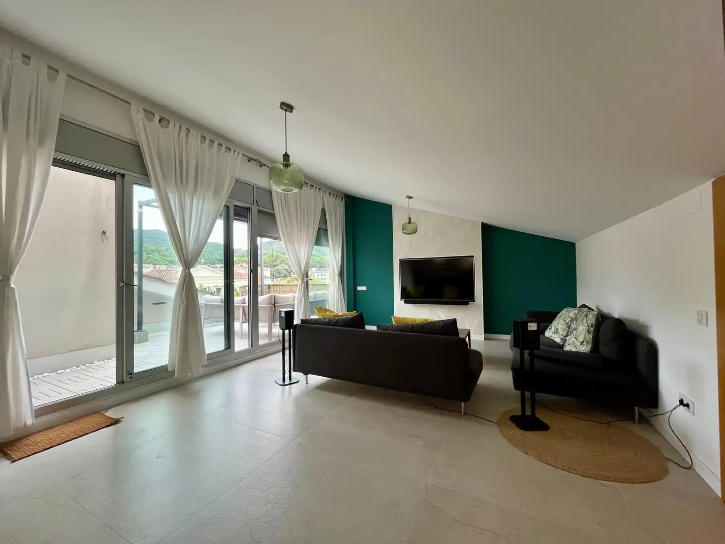 Sala de estar de Piso en venta en Montornès del Vallès con Aire acondicionado, Calefacción y Terraza