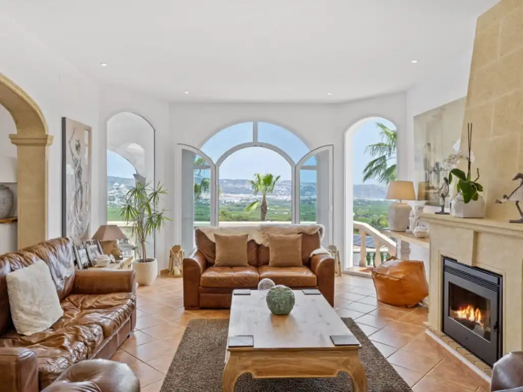 Sala de estar de Casa o chalet de alquiler en Jávea / Xàbia con Aire acondicionado, Jardín privado y Piscina