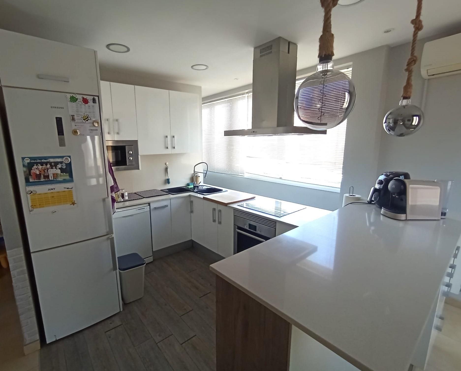 Kitchen of Attic to rent in Mataró  with Air Conditioner, Heating and Parquet flooring
