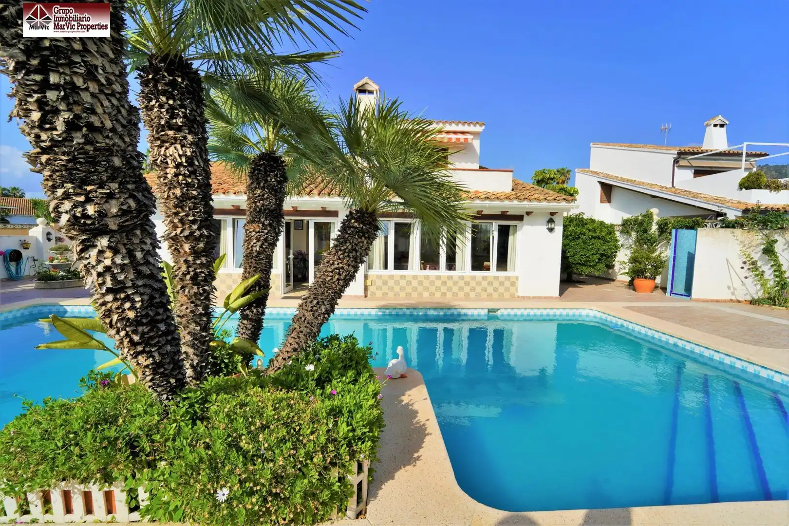 Jardín de Casa o chalet en venta en Benidorm con Calefacción, Jardín privado y Terraza