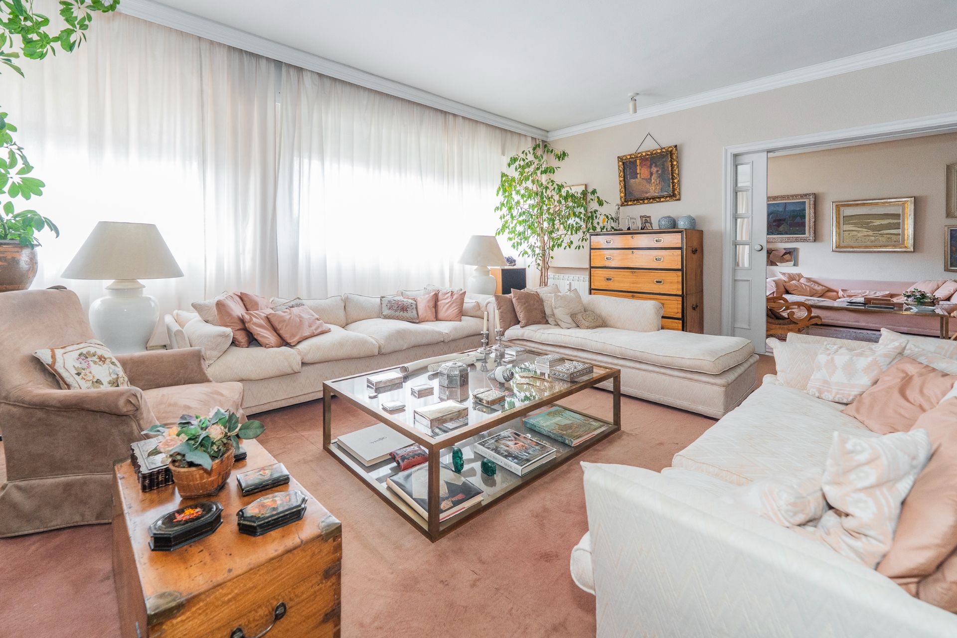 Living room of Flat for sale in  Madrid Capital  with Air Conditioner, Heating and Terrace