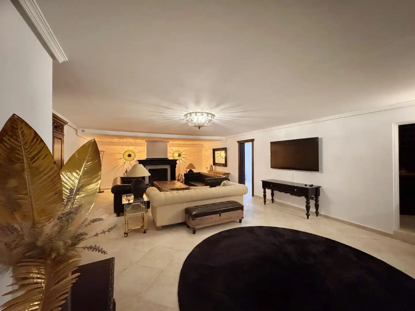 Sala de estar de Casa o chalet de alquiler en La Nucia con Aire acondicionado, Jardín privado y Piscina