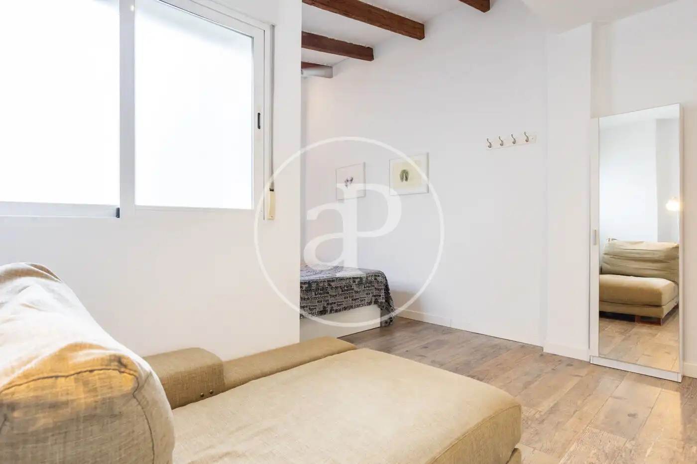 Bedroom of Attic for sale in Valencia  with Heating, Terrace and Furnished