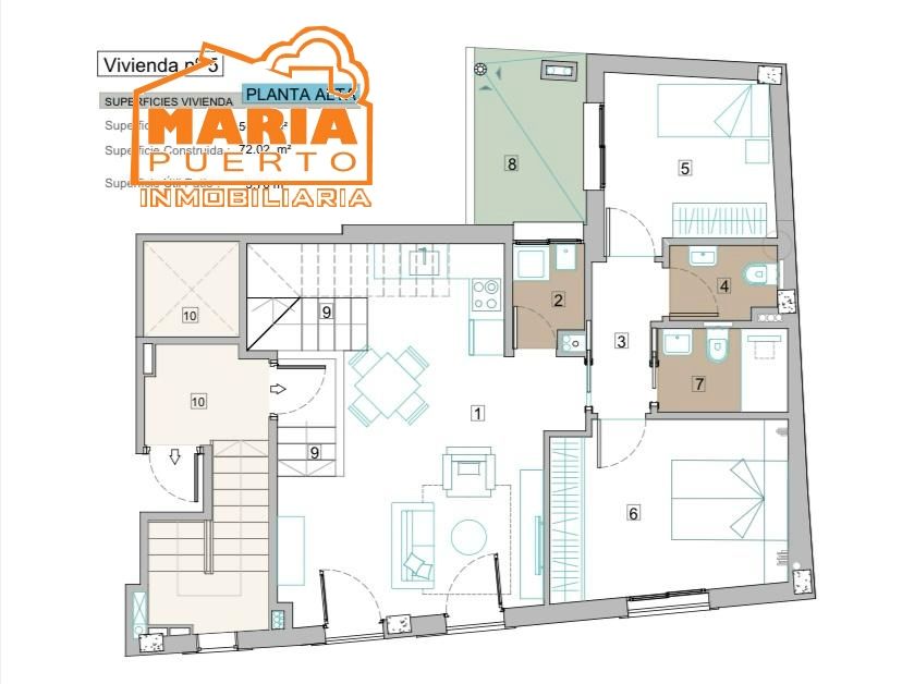 Piso en venta en Málaga Capital con Aire acondicionado, Terraza y Trastero