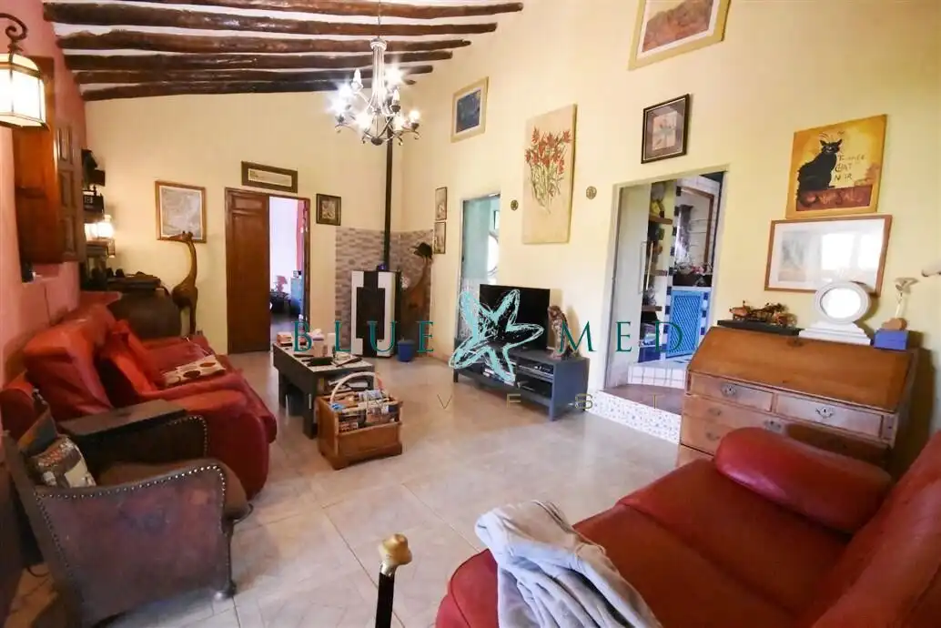 Sala de estar de Casa o chalet en venta en Mazarrón con Calefacción, Jardín privado y Terraza