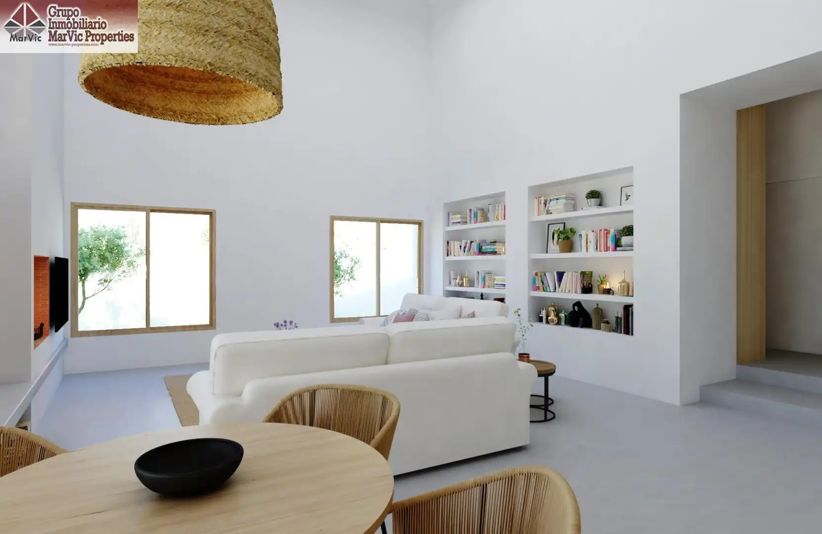 Living room of Houses for sale in Sella  with Air Conditioner, Private garden and Terrace